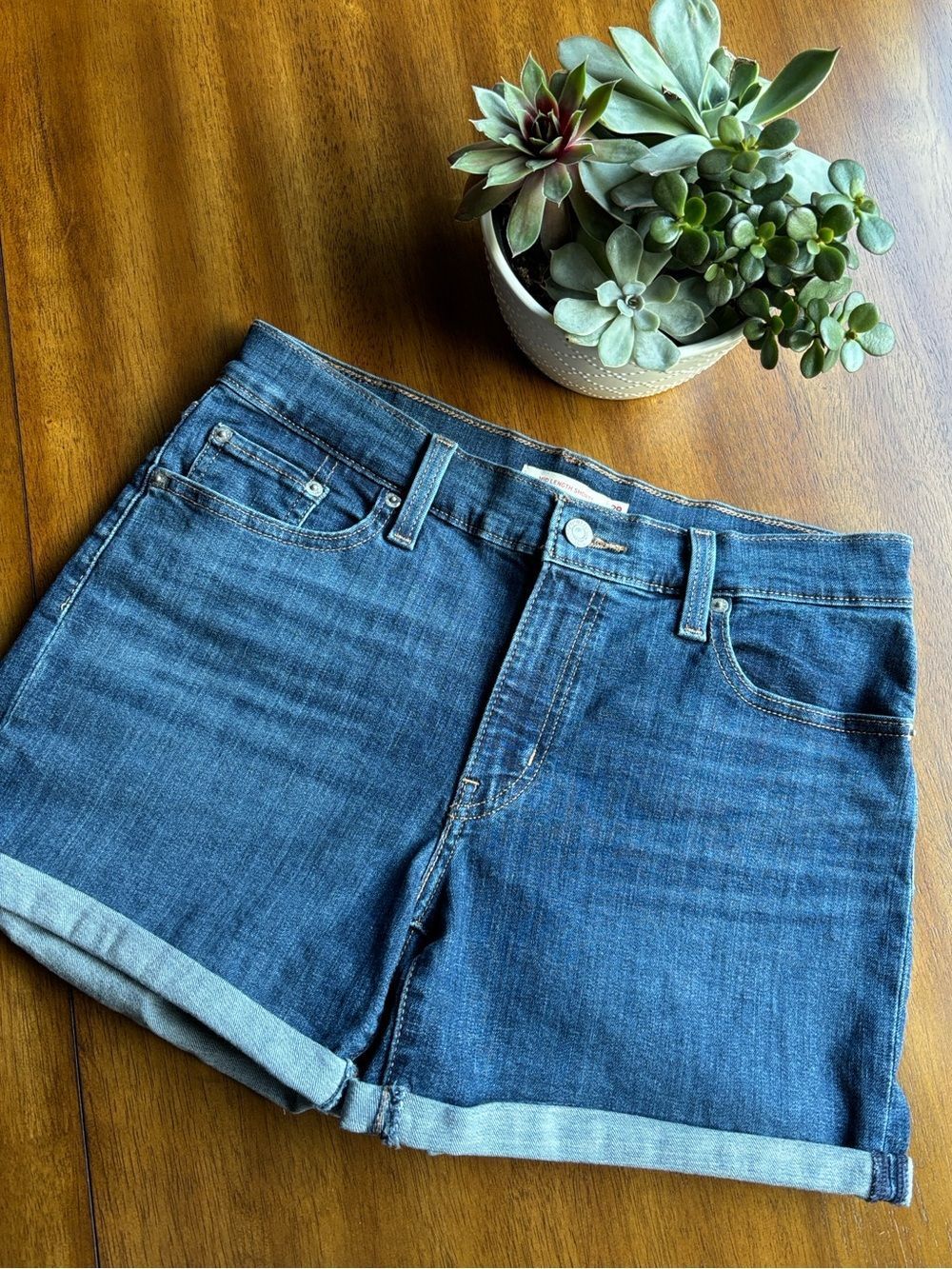 Levi's Mid Length Jean Shorts
